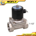 2W-400-40B latón / acero inoxidable 12v agua 1 1/2 electroválvulas